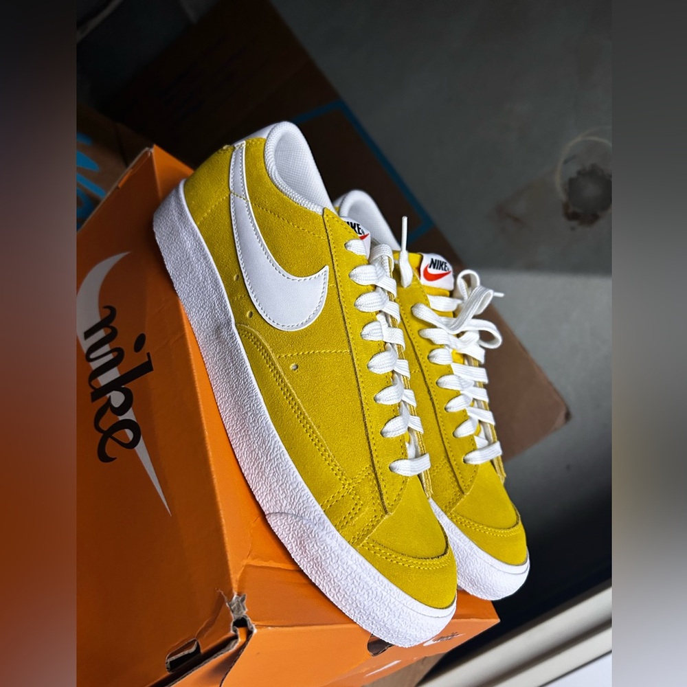 Nike Yellow and White Sneakers